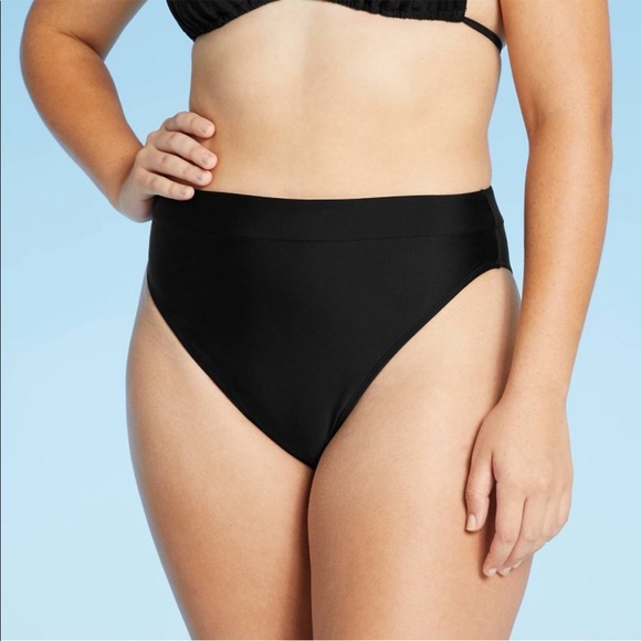 NWT Xhilaration Black Bikini Bottoms, size M - Picture 4 of 7